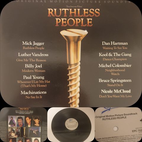 VINTAGE/RETRO LP-VINYL "RUTHLESS PEOPLE/THE ORIGINAL MOTION PICTURE SOUNDTRACK "