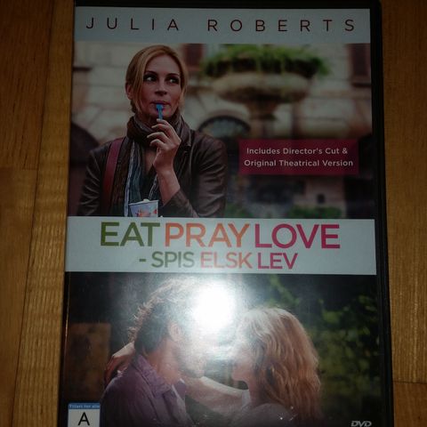 Eat Pray Love. DVD. ( Julia Roberts)