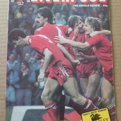 Fotballprogram Liverpool vs Leicester City 1986/87