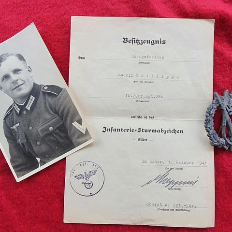 Tysk infanteri merke tildelings gruppe 2 verdenskrig