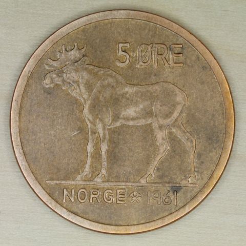 5 øre 1961 Norge   (800)