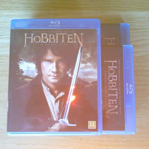 Hobbiten 1-3 på Blu-ray selges samlet