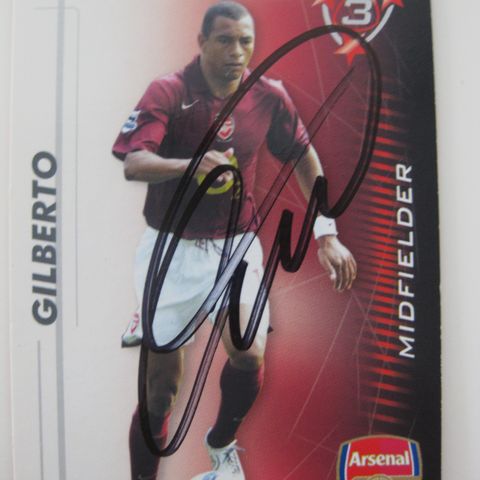 GILBERTO, Arsenal signert rød SHOOT OUT 2005-2006 FK134