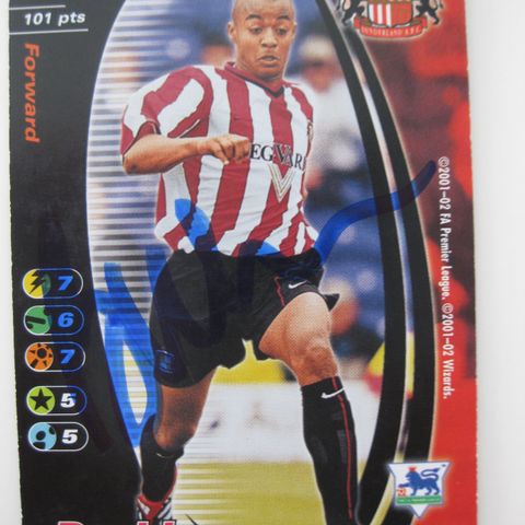 DAVID BELLION, SUNDERLAND, Signert Wizards 2001-02. FK155