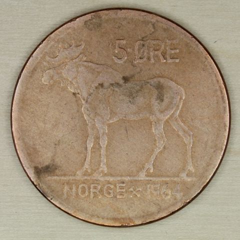 5 øre 1964 Norge   (803)