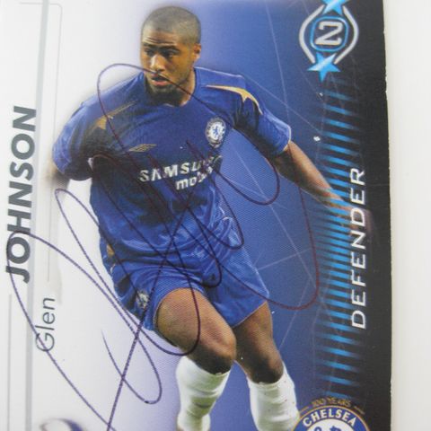 GLEN JOHNSON, CHELSEA, signert rød SHOOT OUT 2005-06. FK143