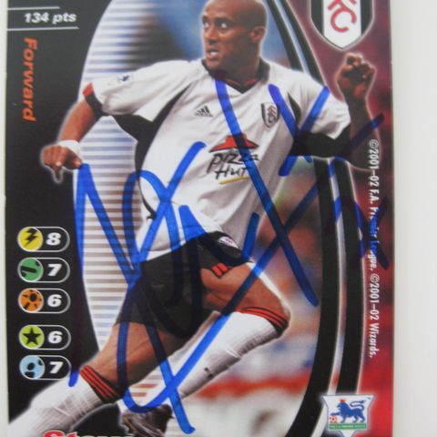 STEVE MARLET, FULHAM, signert Wizards 2001-2002. FK145