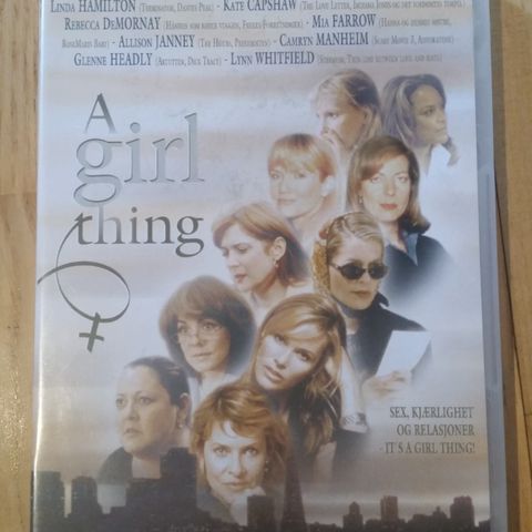 A girl thing. DVD. ( Elle Macpherson, Linda Hamilton, Kate Capshaw m/ flere.)