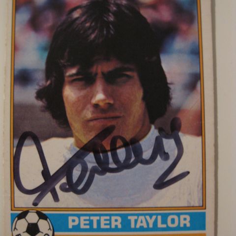 Tottenham 1977 PETER TAYLOR Signert 294 1977 TOPPS chewing gum inc.FK183