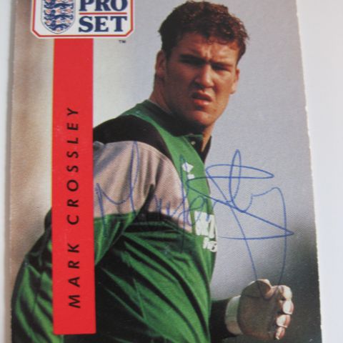 Nottingham Forest 1992 MARK CROSSLEY Signert nr 156 PANINI CARDS. FK193