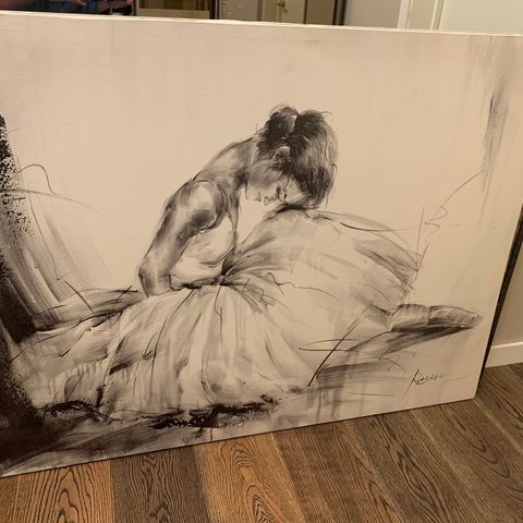 Ballerina bilde  120x 90cm