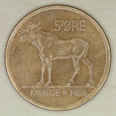 5 øre 1966 Norge   (743)