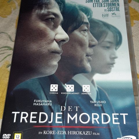 DET TREDJE MORDET (DVD)norsk tekst