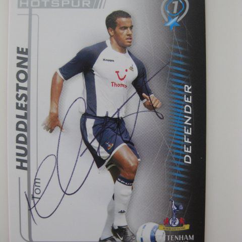 Tottenham Hotspur FC 05/06 TOM HUDDLESTONE Signert SHOOT OUT rød. FK209