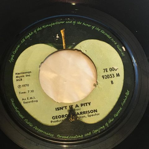 George Harrison – My Sweet Lord / Isn't It A Pity ( 7", Single 1970)