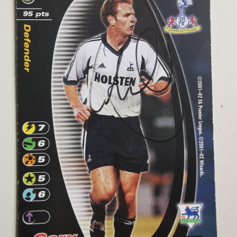 Tottenham Hotspur FC 2001/02 GARY DOHERTY Signert 229/250 WIZARDS blå. FK236