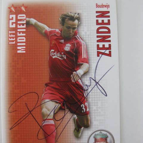 Liverpool Boudewijn Zenden signert gul SHOOT OUT 2006-2007. FK131