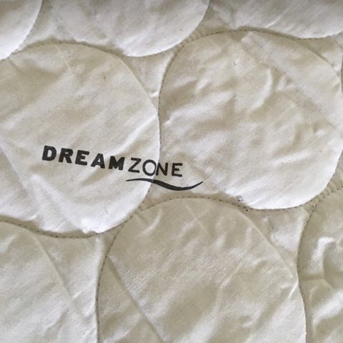 Dreamzone overmadrasse 180x200x3 cm hvit quilting