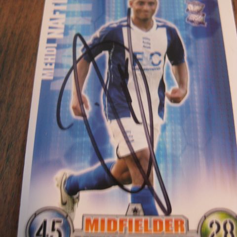 Birmingham city 08/09 MEHDI NAFTI signert 170Topps match attax. FK226