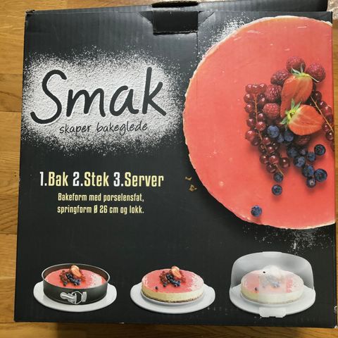 Smak bakeform med porselensfat