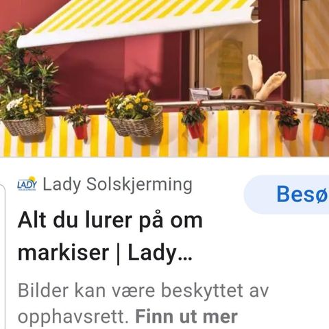 Markiser i esker 9 stk.