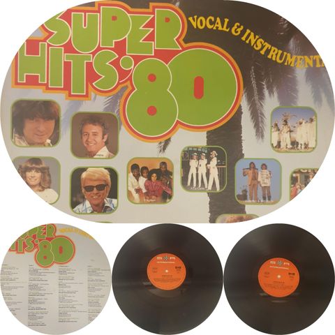 VINTAGE/RETRO LP-VINYL DOBBEL "SUPER HITS' 80/VOCAL & INSTRUMENTAL "