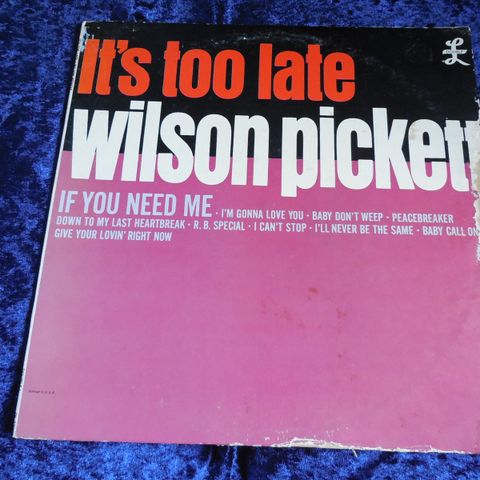 WILSON PICKETT - SVÆRT SJELDEN DEBUT 1963 - JOHNNYROCK