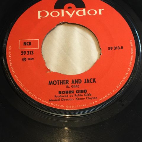 Robin Gibb – Saved By The Bell / Mother And Jack( 7", Single 1969)