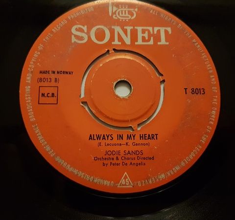 Jodie Sands – Someday - Always In My Herart ( 7", Single 1958)