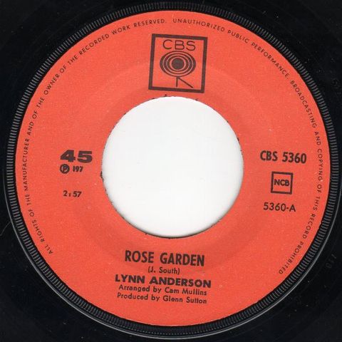 Lynn Anderson – Rose Garden / Nothing Between Us (7", Single 1971)