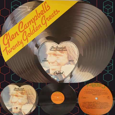 VINTAGE/RETRO LP-VINYL "GLEN CAMPBELL/TWENTY GOLDEN GREATS "