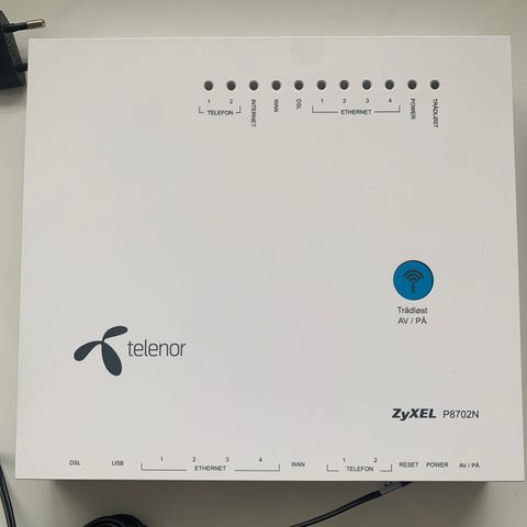 Telenor fiber router selges