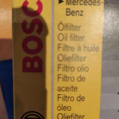 Oljefilter Bosch P9606/Mahle CH4797