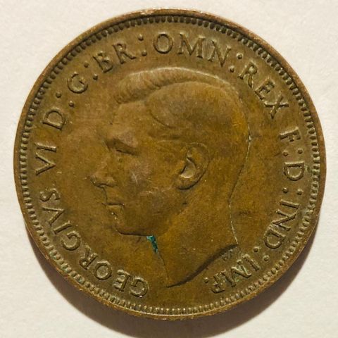1-penny fra 1937