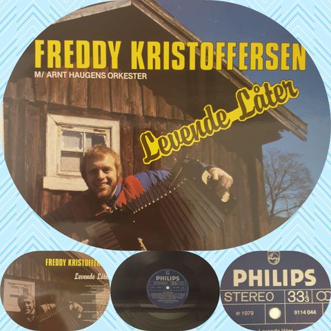 VINTAGE/RETRO LP-VINYL "FREDDY KRISTOFFERSEN/LEVENDE LÅTER 1979 "