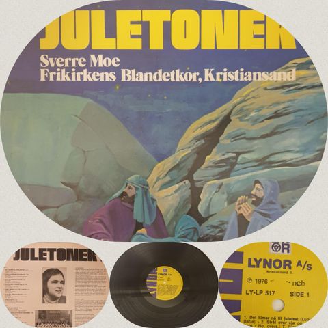 VINTAGE/RETRO LP-VINYL "JULETONER/SVERRE MOE FRIKIRKEN BLANDETKOR KRISTIANSAND"