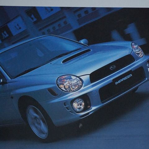 Subaru Impreza 2001 brosjyre