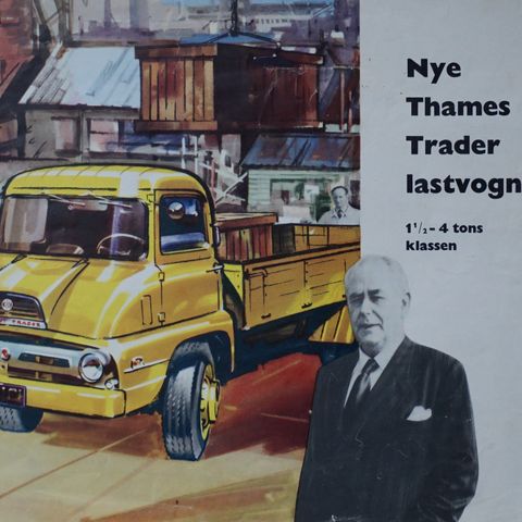 Thames Trader lastvogne 1,5-4 tonn dansk brosjyre ca 1960