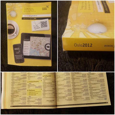 Siste Gule Sider-katalogen som blit utgitt i første kvartal 2012.