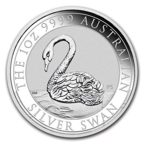 2021  $1 AUD Australian Silver Swan 1 OZ Sølv