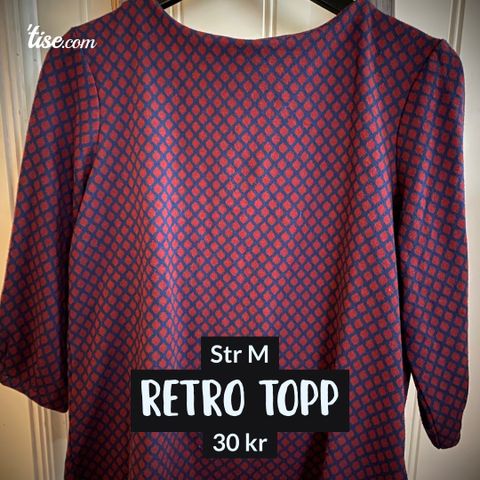 Vintage topp str M