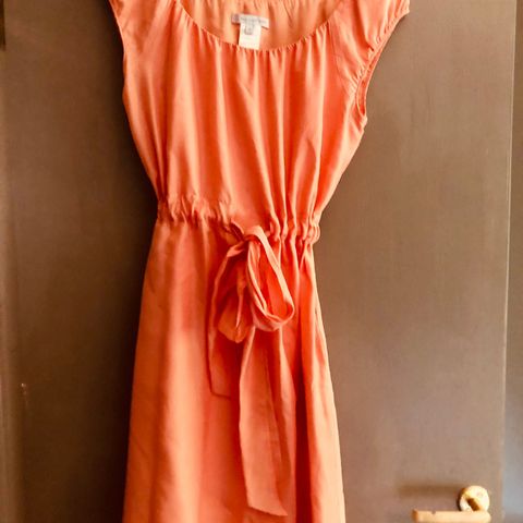 paul and joe sister kjole-aprikos farge - i silke 100%