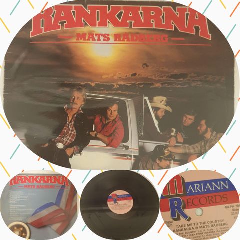 VINTAGE/RETRO LP-VINYL "RANKARNA & MATS RÅDBERG/TAKE ME TO THE COUNTRY "