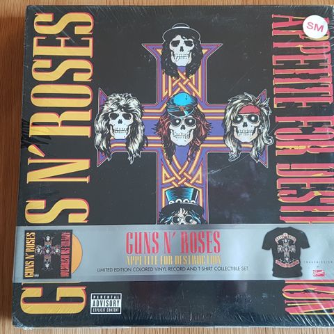 Guns N Roses - Appetite For Destruction (Gul Vinyl +  Skjorte 2009)