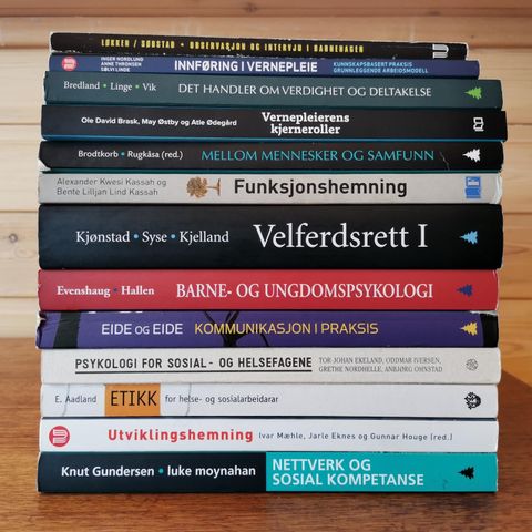 Faglitteratur til helse- og sosialfag (vernepleie)