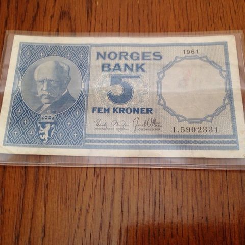 5 Krone seddel