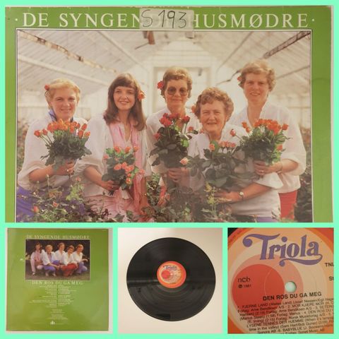 VINTAGE/RETRO LP-VINYL "DE SYNGENDE HUSMØDRE/DEN ROS DU GA MEG 1981 "