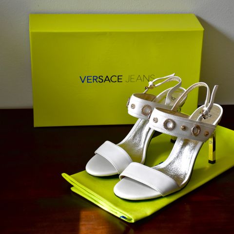 Versace jeans høye hæler high heels sandaler