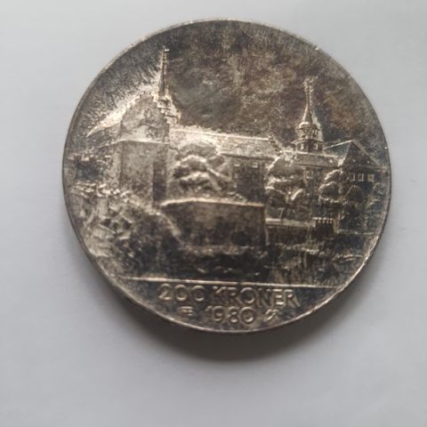 200 kr sølv minnemyntNorges frigjøring 8 mai 1945