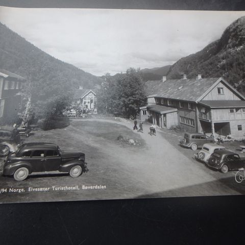 Postkort fra Elvesæter turisthotell, Bøverdalen og Driva i Oppdal